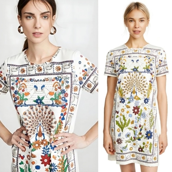 Tory Burch Peacock Meadow Kerry Dress - Picture 5 of 5